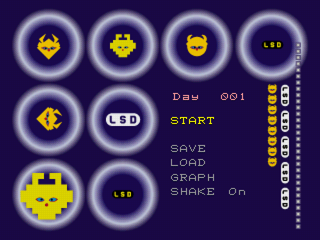 LSD: Dream Emulator title screen for Playstation